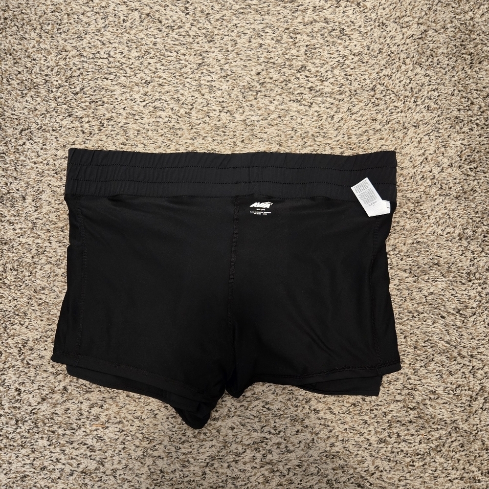 Avia Moisture Wicking Lined Biker Shorts With Pocket Black Size XXL - Picture 6 of 14